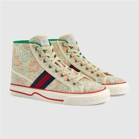 gucci liberty london sneaker|Gucci Women's Tennis 1977 Liberty London Sneakers.